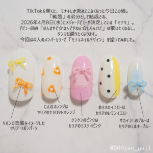 モナキネイル推しネイルデザインチップ