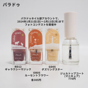 パラドゥバレンタインネイル材料