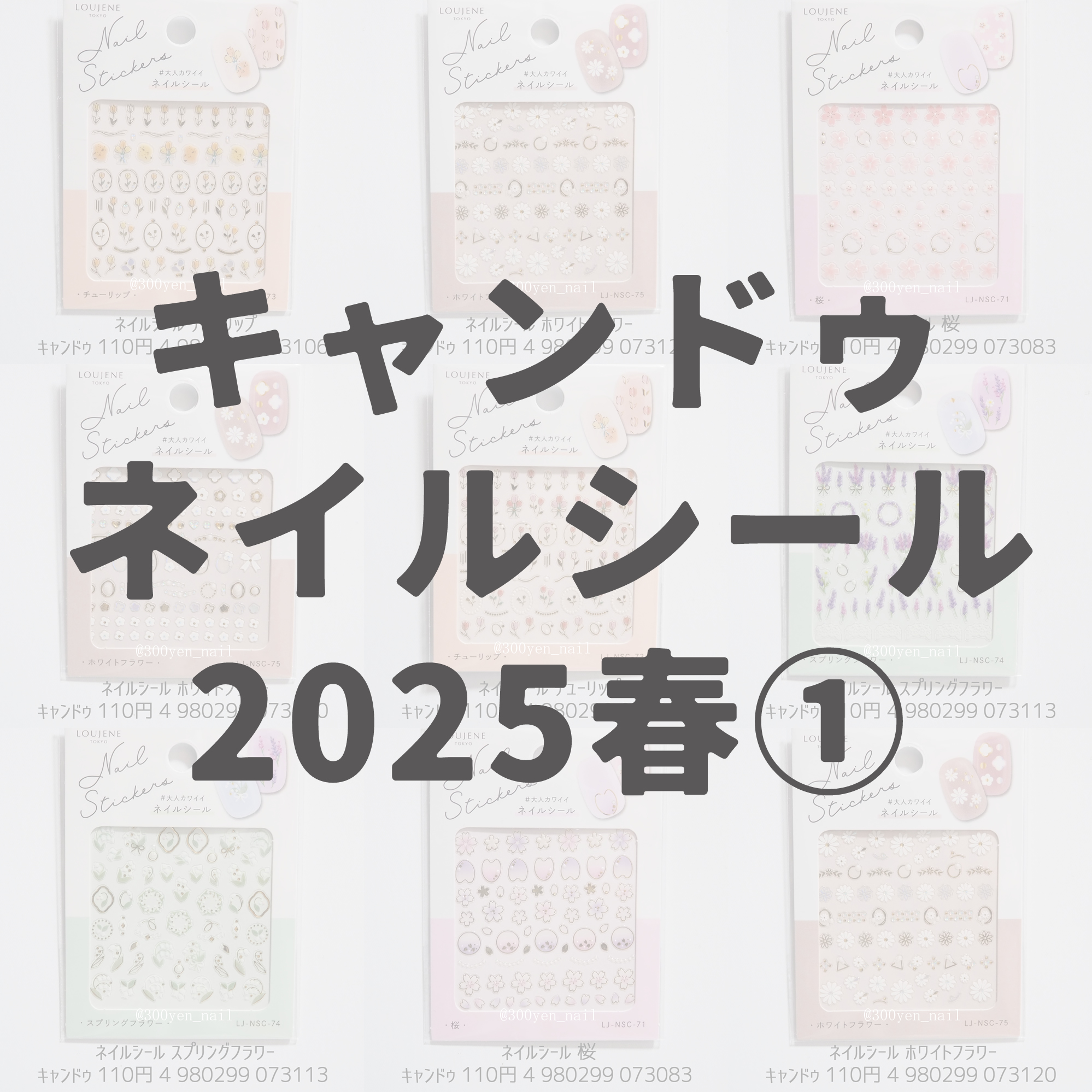 100均キャンドゥネイルシール2025年春